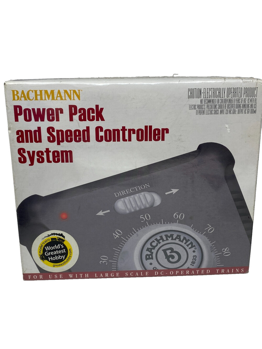 Bachmann 44213 Power Pack Speed Controller System Large Scale G DC Train 1 Amp